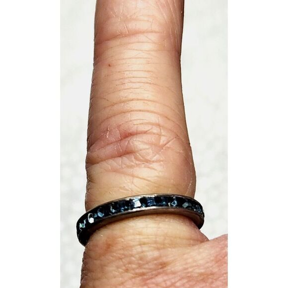 LEGI 925 sterling silver eternity band ring‎ size 4 - Picture 13 of 15